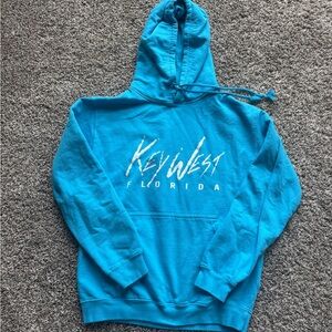 Key West Florida Turquoise Pullover Hoodie